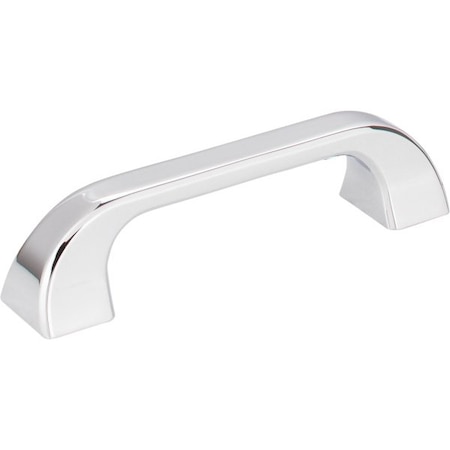 Jeffrey Alexander 96 mm Center-to-Center Polished Chrome Square Marlo Cabinet Pull 972-96PC